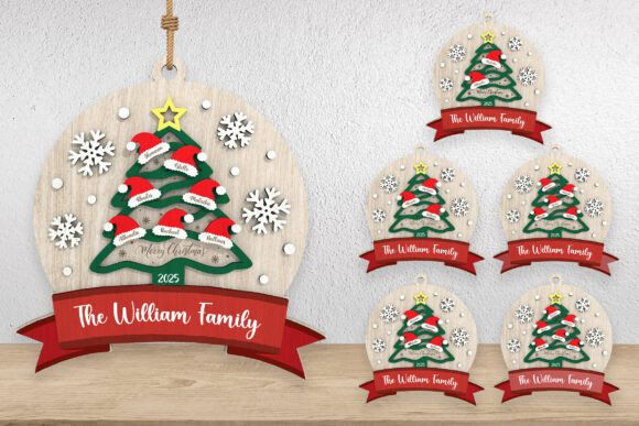 Download Christmas Family Tree Ornament SVG - Tree Collection