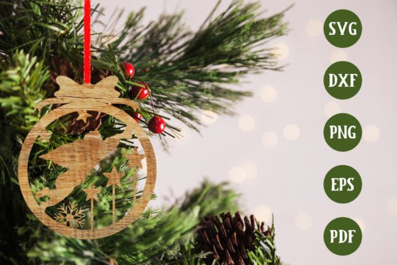 Download Christmas Tree Ornament SVG Laser Cut - Tree Collection