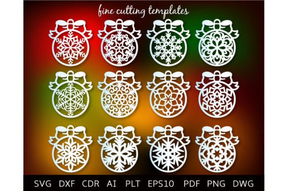 Download Christmas Balls SVG Bundle, Tree Baubles - Tree Collection