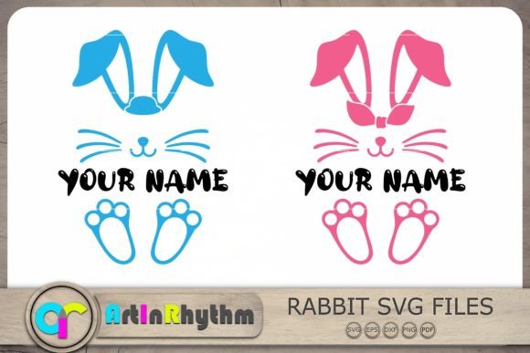 Download Easter Bunny Monogram Svg, Easter Svg - Premium Resources