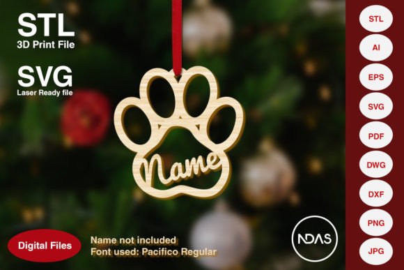 Download Dog Paw Christmas Tree Decoration Plane - Tree Collection