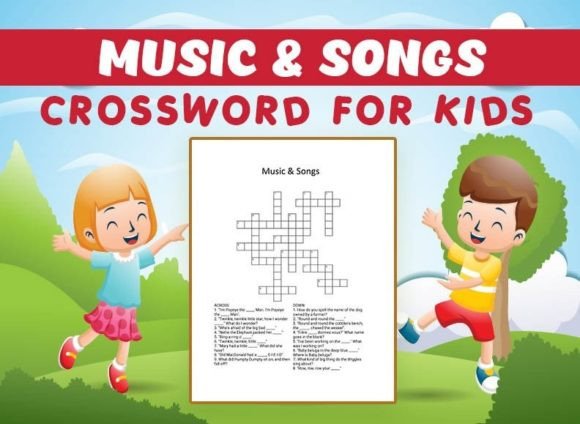 Download Music &amp; Songs Crossword Puzzle for Kids - Song Collection