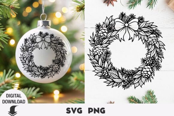 Download Christmas Wreath Svg, Christmas, Christm - Christmas wreath svg Collection