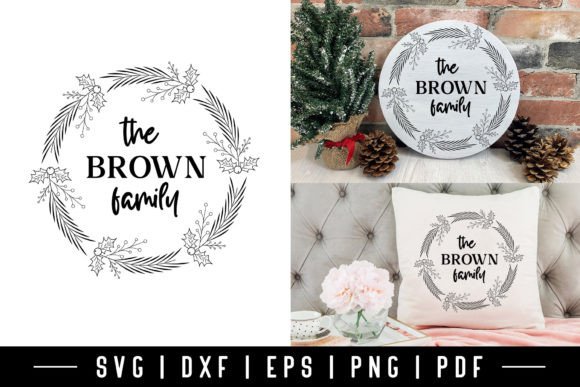 Download Christmas Wreath Family Monogram SVG - Monogram svg Collection