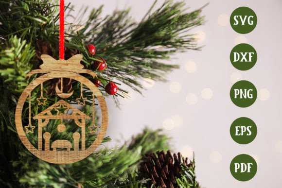 Download Christmas Tree Ornament SVG Laser Cut - Tree Collection