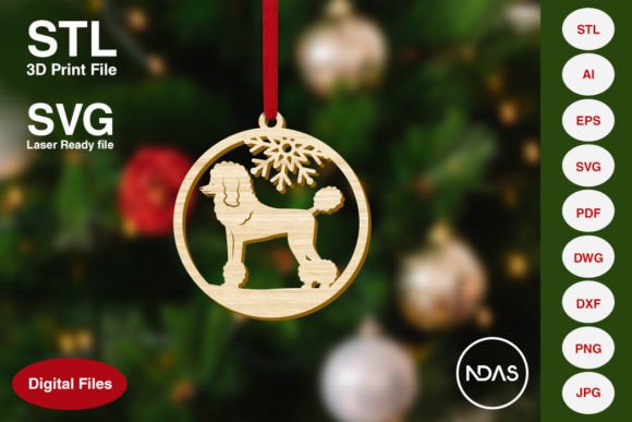 Download Poodle Dog Christmas Tree Decoration - Tree Collection
