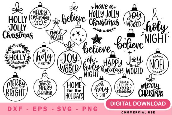Download Christmas Ornaments SVG Bundle - Christmas ornaments svg Collection