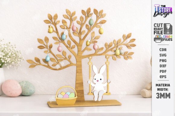Download Easter Tree Laser Cut | Easter Eggs SVG - Tree Collection