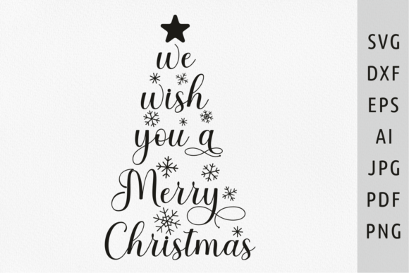 Download We Wish You a Merrry Christmas Tree Svg - Tree Collection