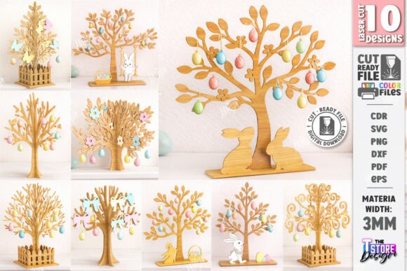 Download Easter Tree Laser Bundle | Easter Eggs - Tree Collection