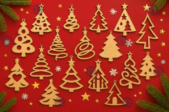 Download Laser Cut Christmas Tree SVG Bundle - Tree Collection