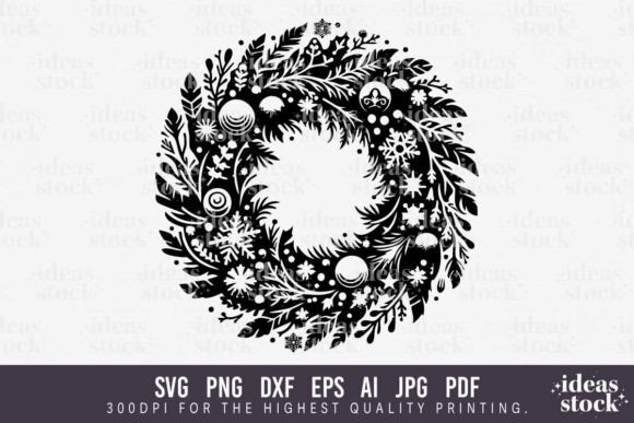 Download Christmas Wreath Svg. Flower Wreath Svg. - Christmas wreath svg Collection