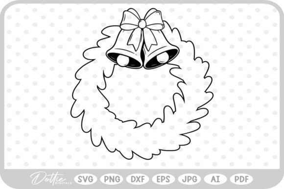 Download Festive Christmas Wreath SVG PNG DXF - Christmas wreath svg Collection