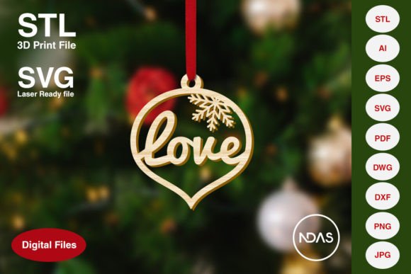 Download Love Christmas Tree Decoration Ornament - Tree Collection