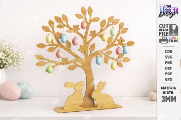 Download Easter Tree Laser Cut | Easter Eggs SVG - Tree Collection
