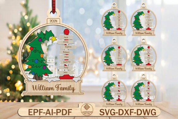 Download Christmas Family Tree Ornament Svg - Tree Collection